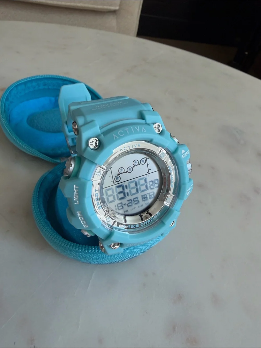 NWT Invicta x Activa Light Blue Watch with Carrying Case